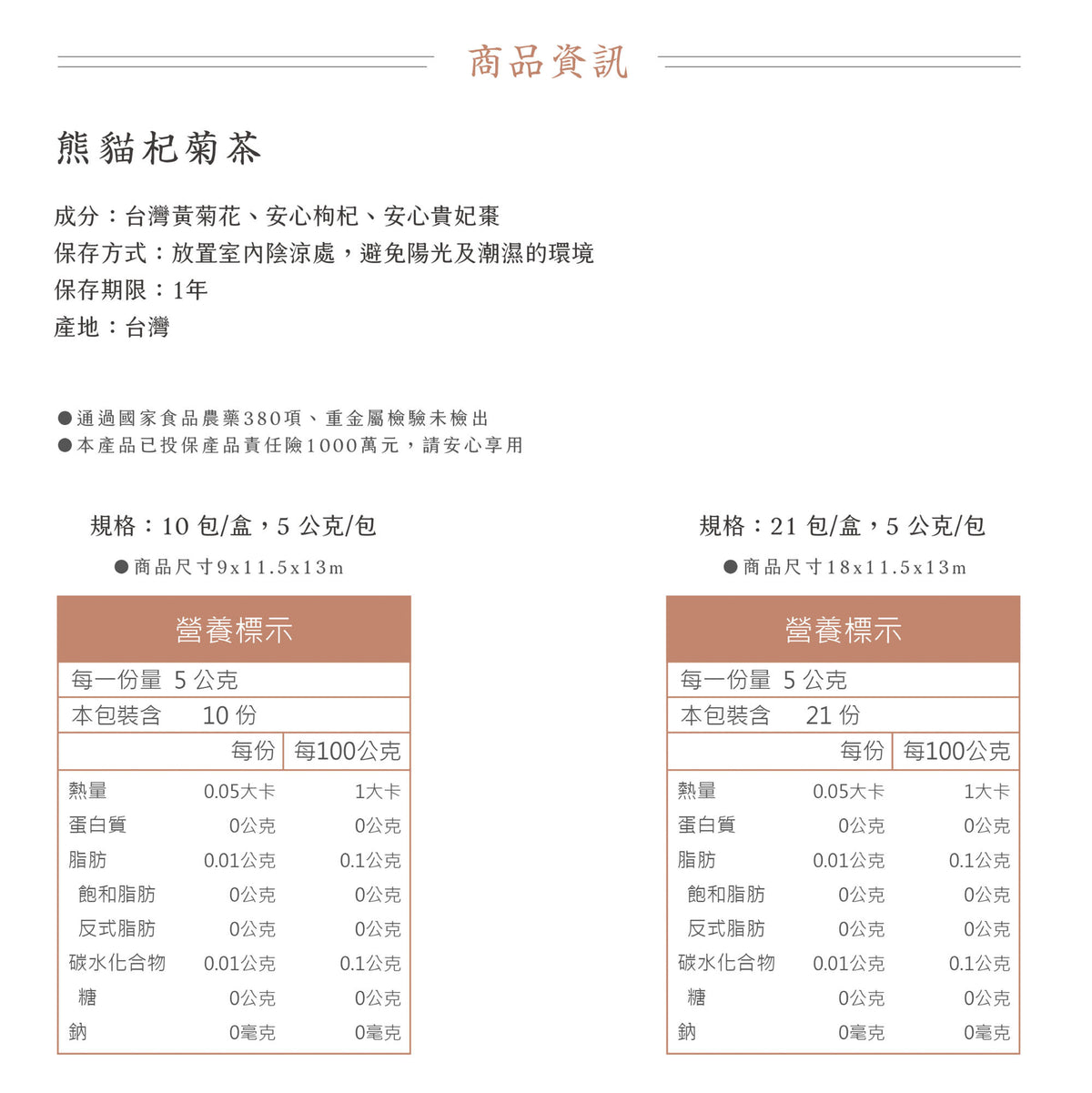 新譯漢方 熊貓杞菊茶|漢方養生茶包 【明亮降火】 See In Herb CHRYSANTHEMUM TEA (10入)