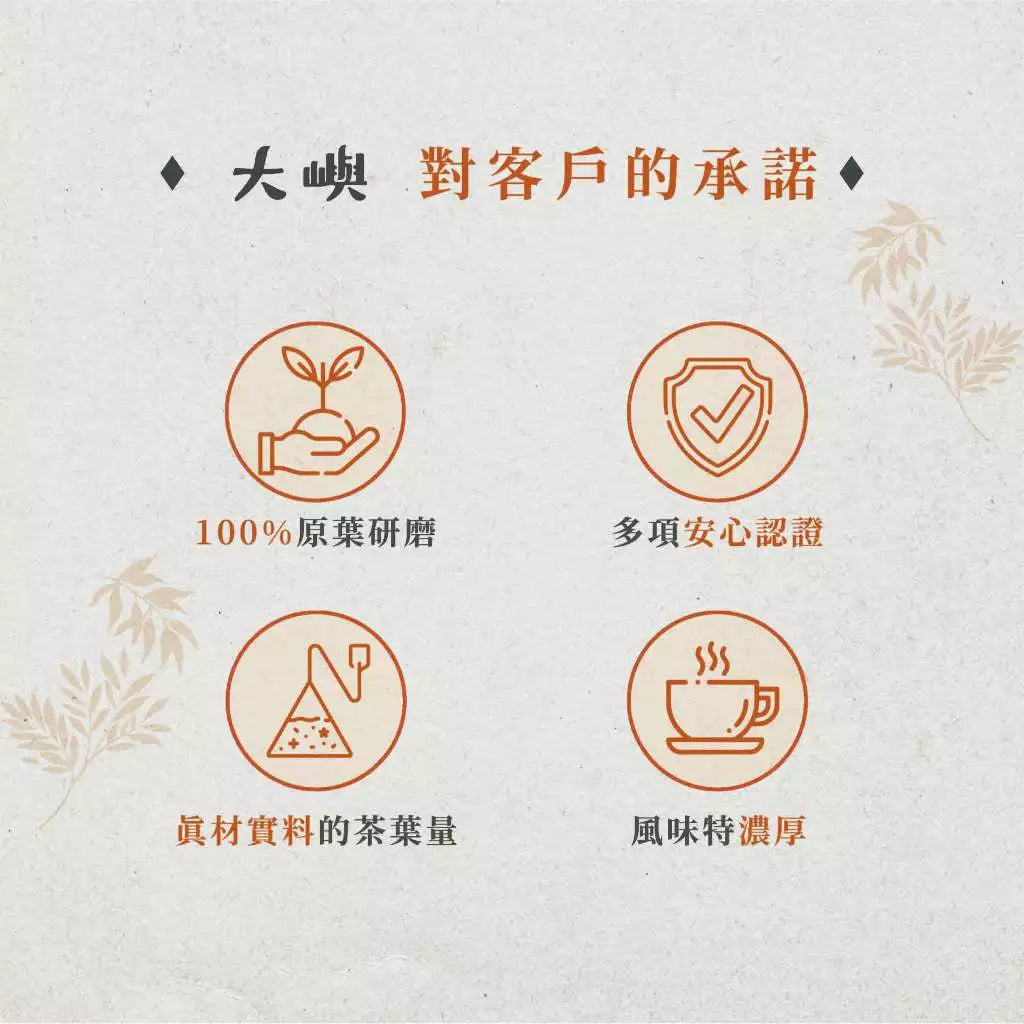 【大嶼-單品原茶系列】單品全口味體驗包(茶包10入/盒 )