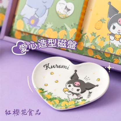 紅櫻花 【三麗鷗授權】Kuromi 愛心造型鳳梨酥禮盒 - 贈Kuromi限量愛心造型瓷盤(2盒優惠)