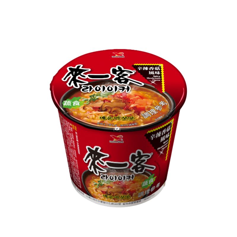 來一客杯麵 來一客-辛辣香菇風味 One More Cup Instant Noodle Spicy Mushroom Flavor(69g*3入)