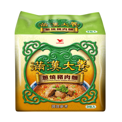 滿漢大餐蔥燒豬肉麵(特款商品) (3入)