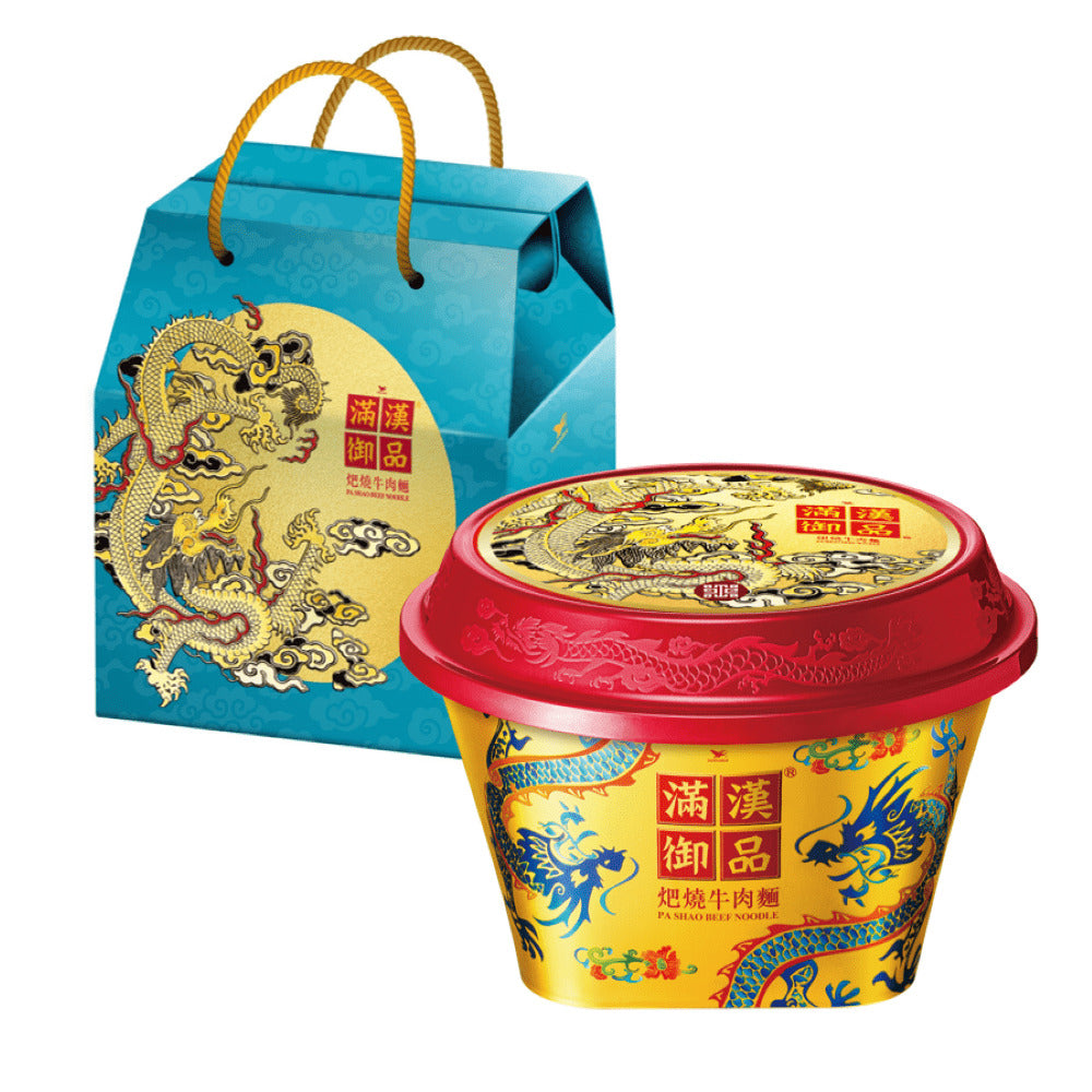 滿漢御品(火巴)燒牛肉麵/統一麵(特款商品)(268g)