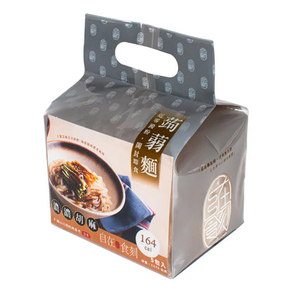 自在食刻 乾麵-濃濃胡麻蒟蒻白麵 Tasteae Konjac Noodles Sesame Flavor(5入)