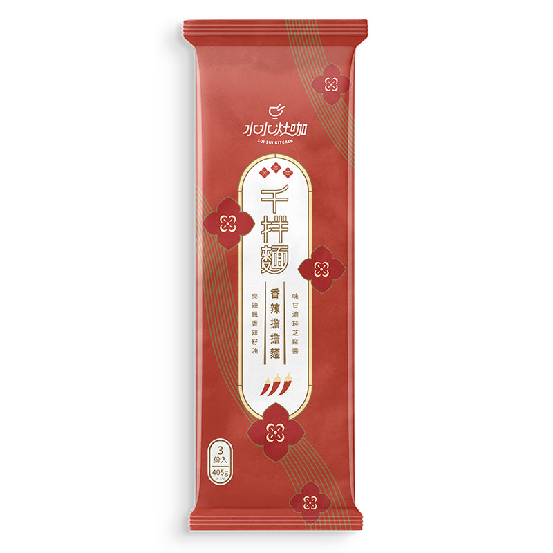 水哦千拌麵-香辣擔擔麵(135g*3入)