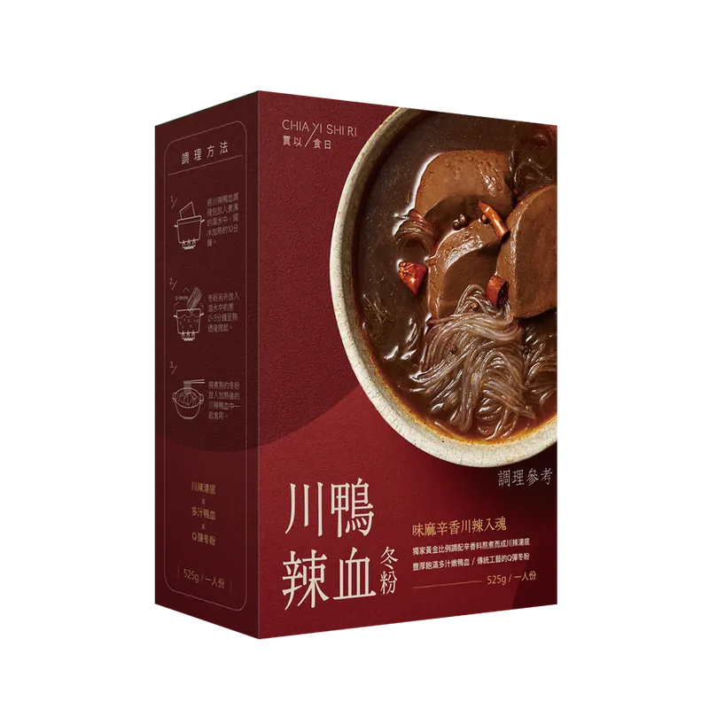 賈以食日川辣鴨血冬粉 (特款商品)(525g)