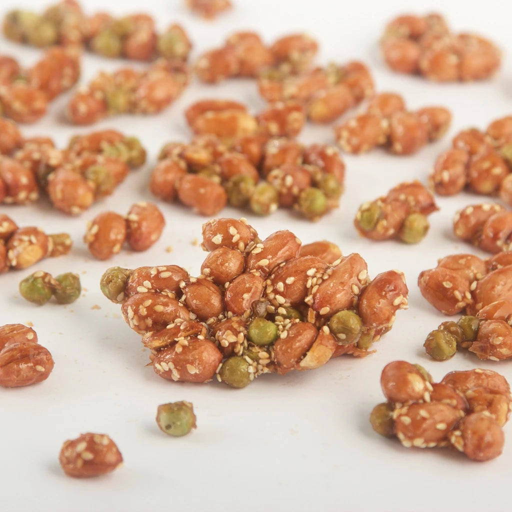 【大地花生工坊】青豆花生片 200g/袋（蒜味）｜經典花生糖 整粒花生片系列