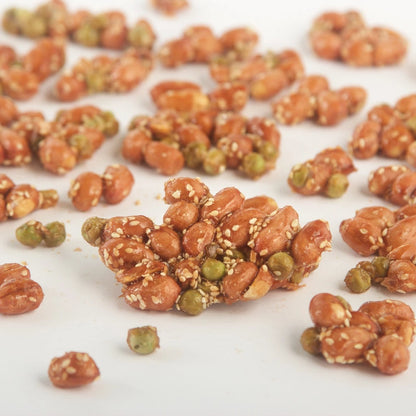 【大地花生工坊】青豆花生片 200g/袋（蒜味）｜經典花生糖 整粒花生片系列