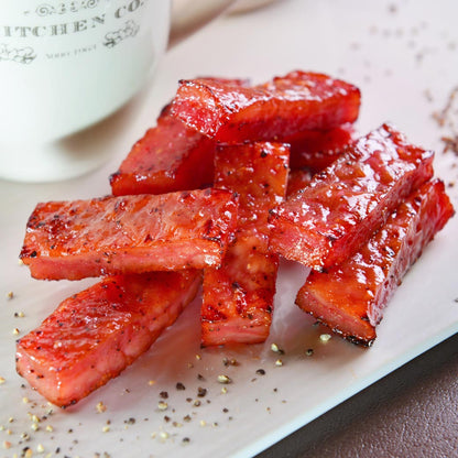 【快車肉乾】招牌特厚黑胡椒豬肉乾 Kuai Che Black Pepper Pork Jerky(200g)