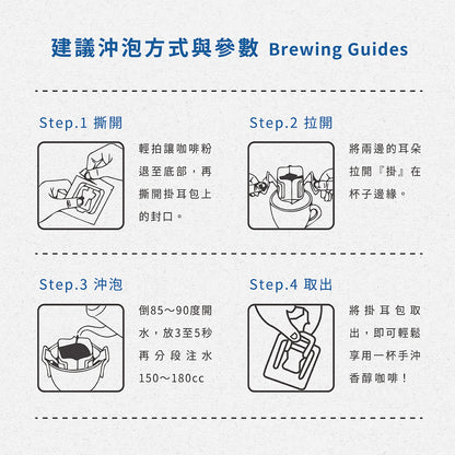 江鳥咖啡 【Riverbird】《10入掛耳》巴西 黑巧甜圈