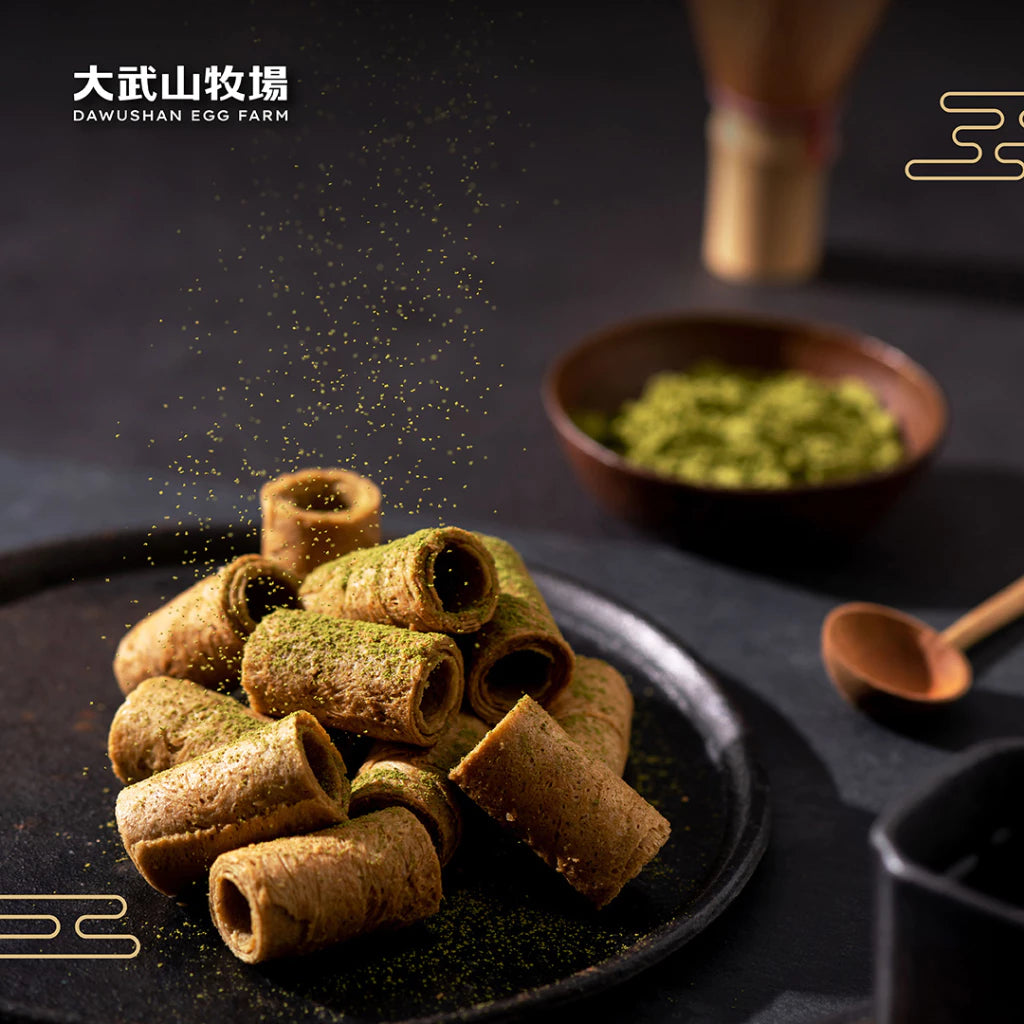 【大武山牧場】一口蛋捲 靜岡抹茶 (2包/盒 ，共18入)