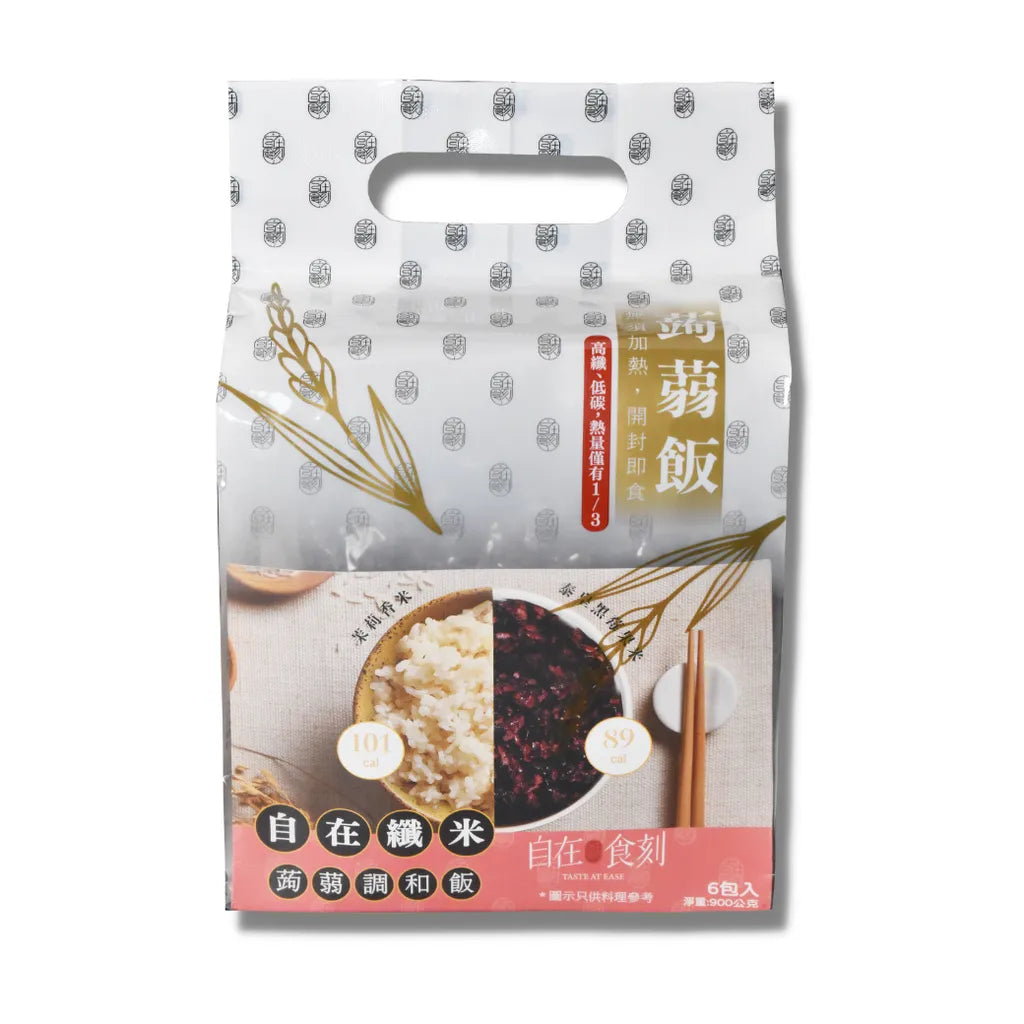 自在食刻 泰皇黑莓果米蒟蒻調和飯 Tasteae Konjac Thai Black Berry Rice(6入)