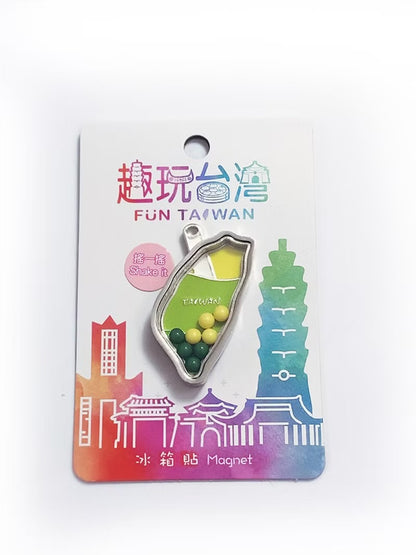 趣玩台灣磁鐵－搖搖台灣－(綠色*入)