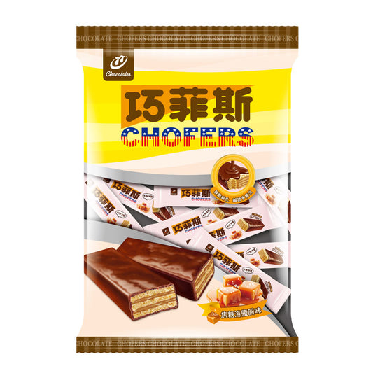 💰檔期促銷~本週優惠價(11.03.24)💰77 巧菲斯夾心酥(焦糖海鹽) 77 Chocolate Chofers(296G*包)