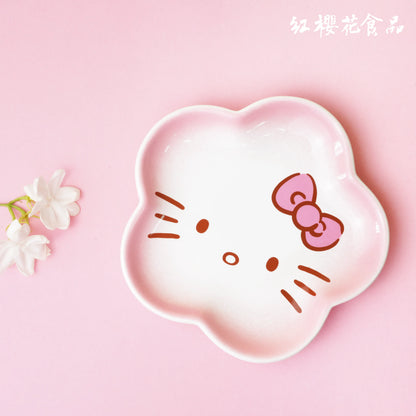 紅櫻花【三麗鷗授權】Hello Kitty 花滿禮盒 - 贈Hello Kitty限量花花造型瓷盤
