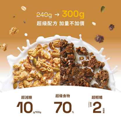 蕎拉燕麥【The Chala】超級穀食．海鹽濃可可(300g*包)