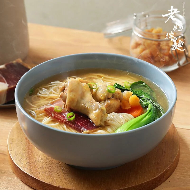 老媽拌麵 干貝花雕雞拉麵 LaoMaNoodle Scallop And Hua Diao Wine Chicken Noodle Soup(500g)