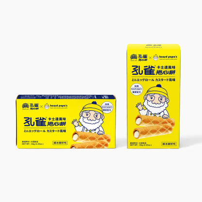 Bread PaPa‘s 孔雀捲心餅 (卡士達風味)(63g*盒)