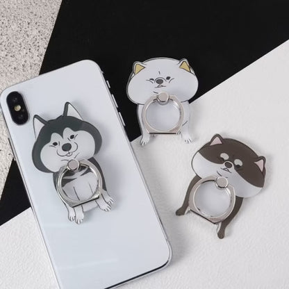寵物手機指環－黑柴犬(1入)