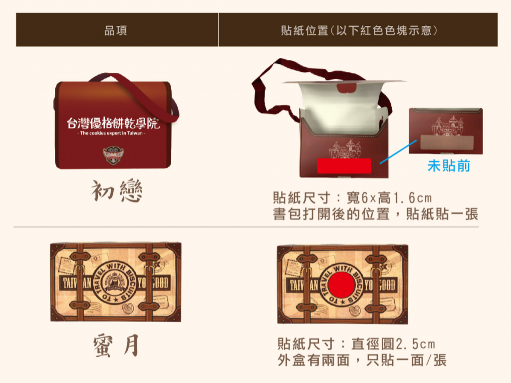 台灣優格餅乾學院 福氣紅書包-特別版(禮盒)