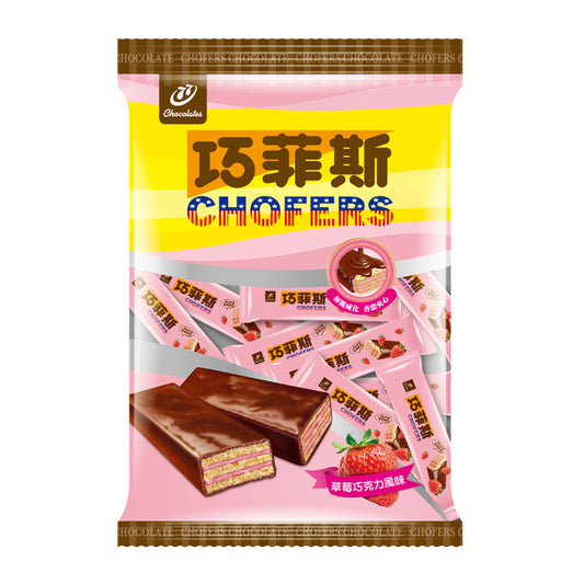 💰檔期促銷~本週優惠價(11.03.24)💰77 巧菲斯夾心酥(草莓口味) 77 Chocolate Chofers(296G*包)