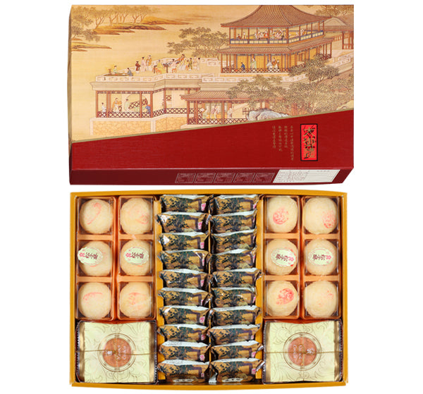 俊美綜合禮盒- 鳳梨酥、杏仁片、松子酥 系列 Juimei Gift Set Pineapple、Almond Cookies、Pine Nut Pastry