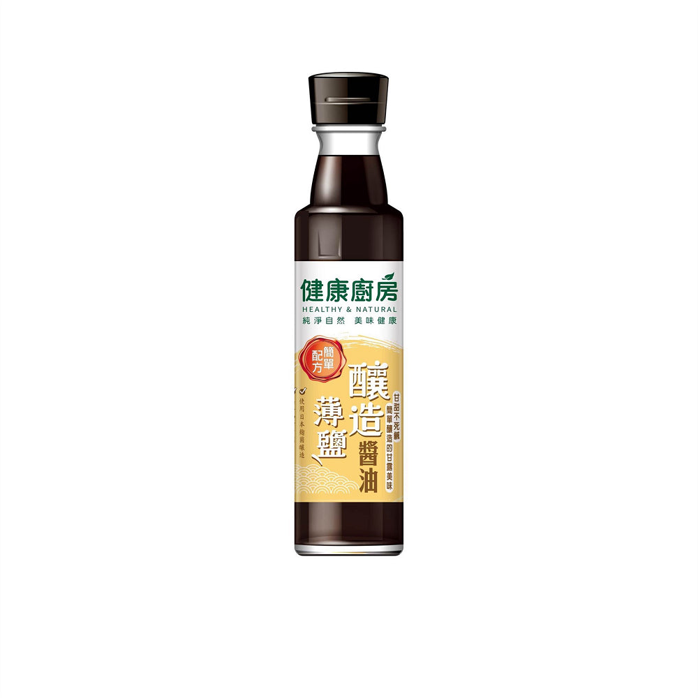 💰檔期促銷~買一送一(11.03.24)💰健康廚房--釀造薄鹽醬油(300ml*瓶、共2瓶)