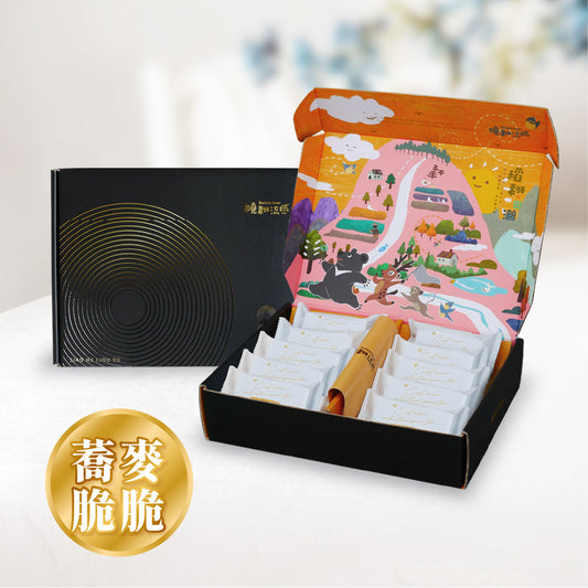 曉翮流域 厚餡夾心禮盒-蕎麥脆脆10入