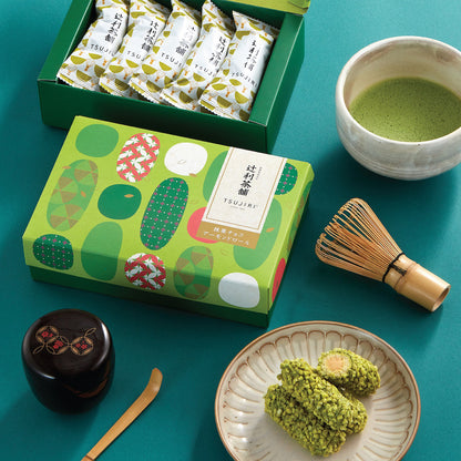 TSUJIRI® 辻利茶舖 辻利抹茶杏仁捲10入 ｜新年禮盒