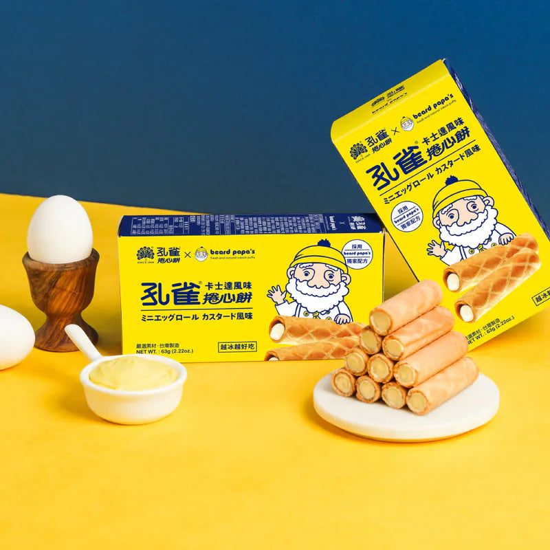 Bread PaPa‘s 孔雀捲心餅 (卡士達風味)(63g*盒)