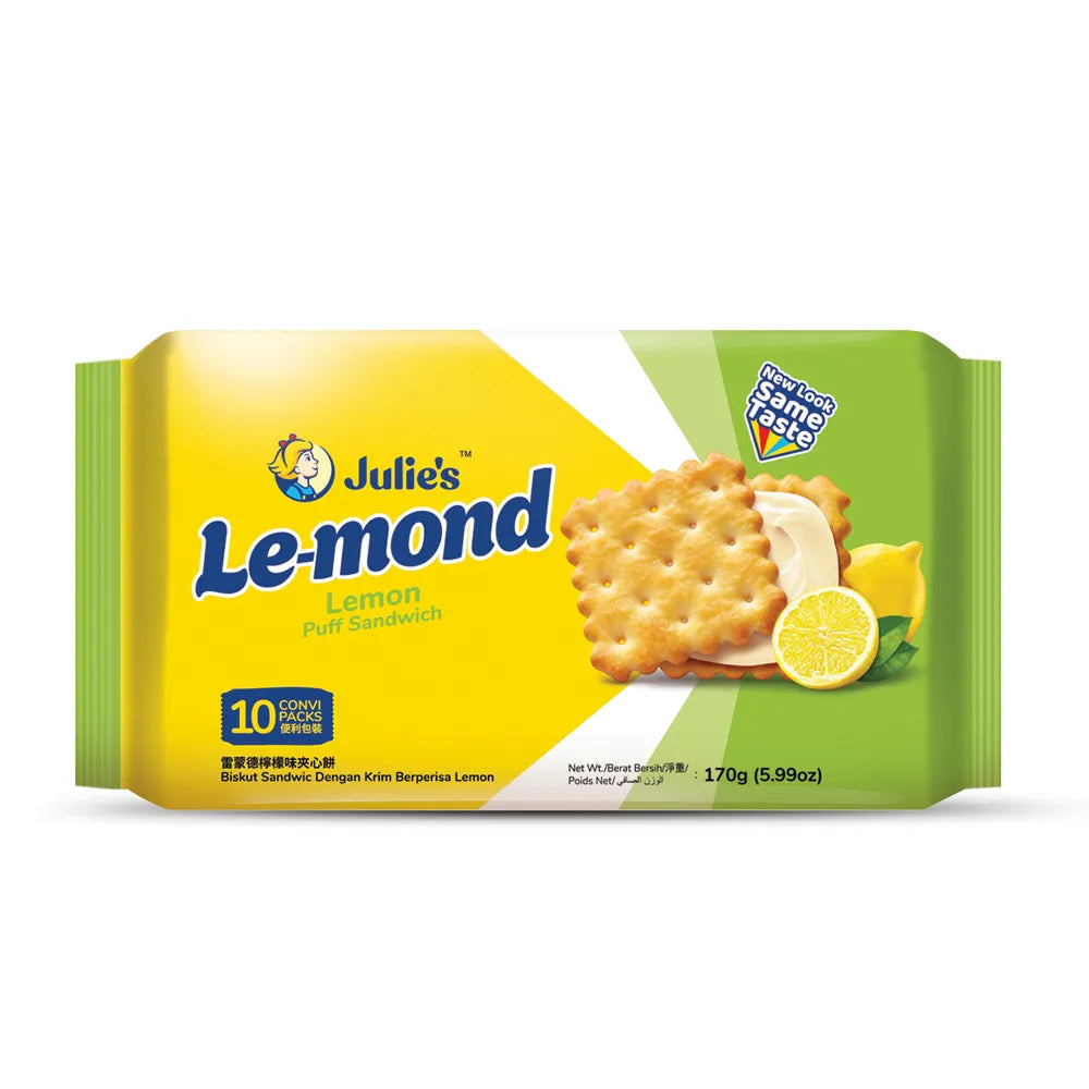 雷蒙德(手提)檸檬味夾心餅乾 Julie‘s Le-mond Lemon Puff Sandwich(170g)