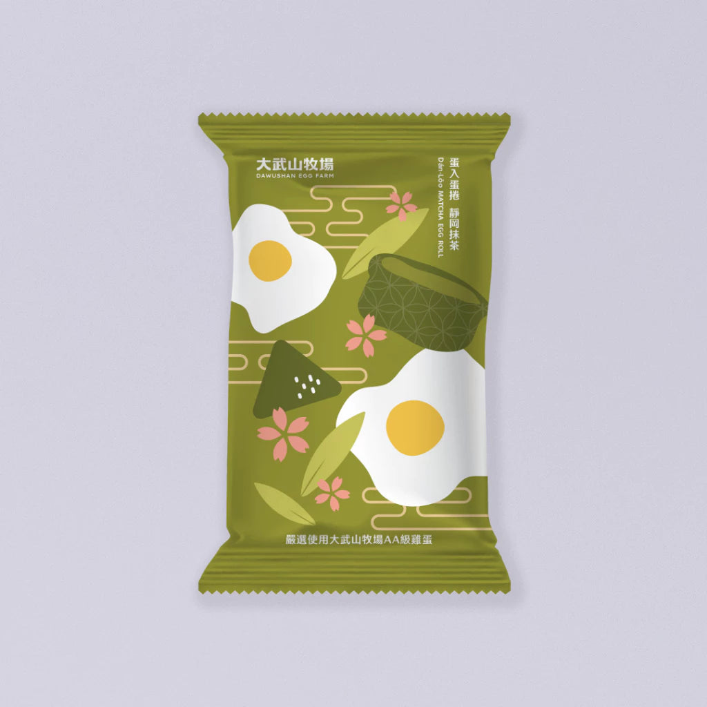 【大武山牧場】一口蛋捲 靜岡抹茶 (2包/盒 ，共18入)