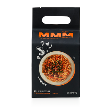 MMM by Paul Lee 蝦汁乾拌麵 MMM by Paul Lee Dry Noodle with Shrimp Flavor(3入)