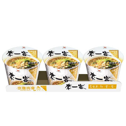 來一客杯麵 京燉肉骨 One More Cup Instant Noodle Stew Pork Flavor(71g*3入)