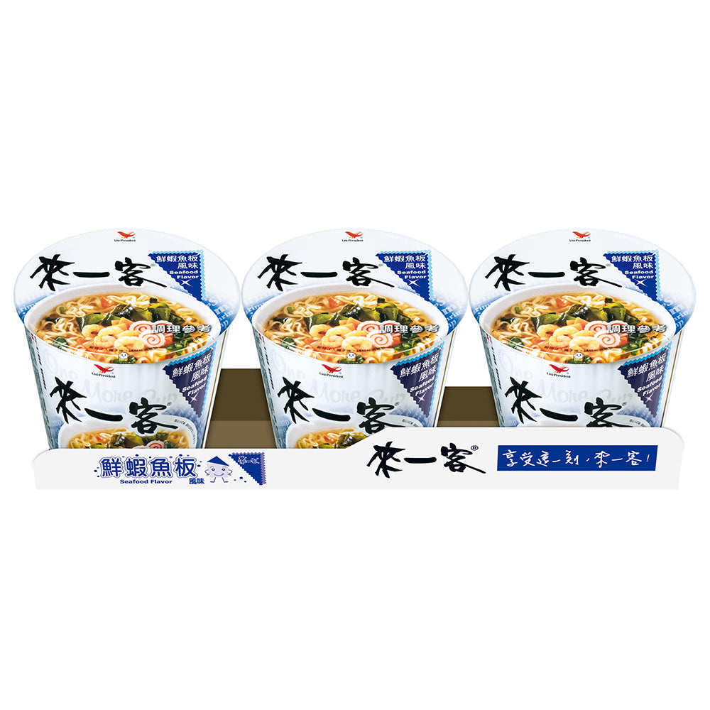 來一客杯麵 鮮蝦魚板風味 One More Cup Instant Noodle Seafood(3入)