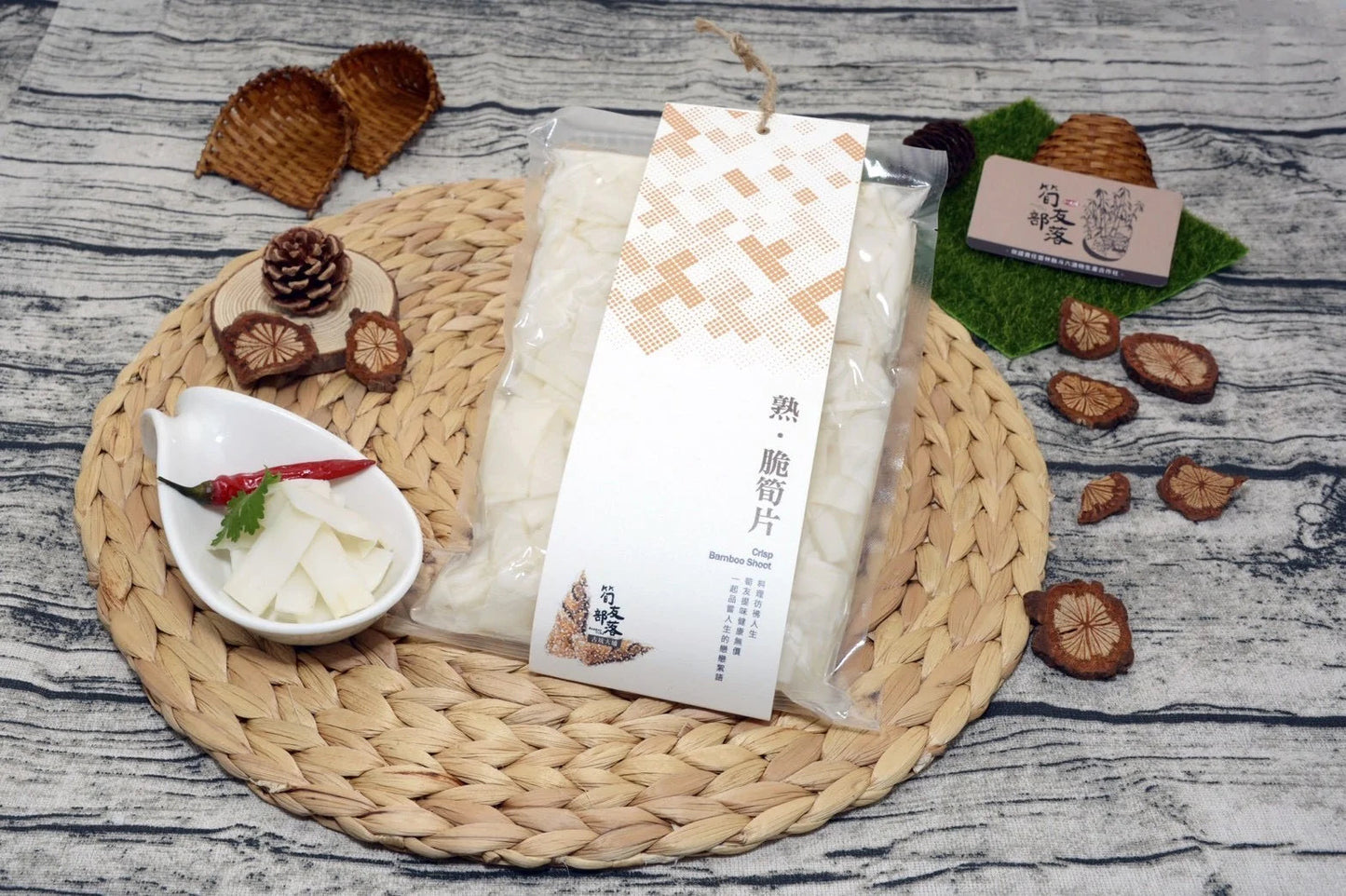 筍友部落熟脆筍片 Bamboo Tribe Crisp Bamboo Shoots(600g)