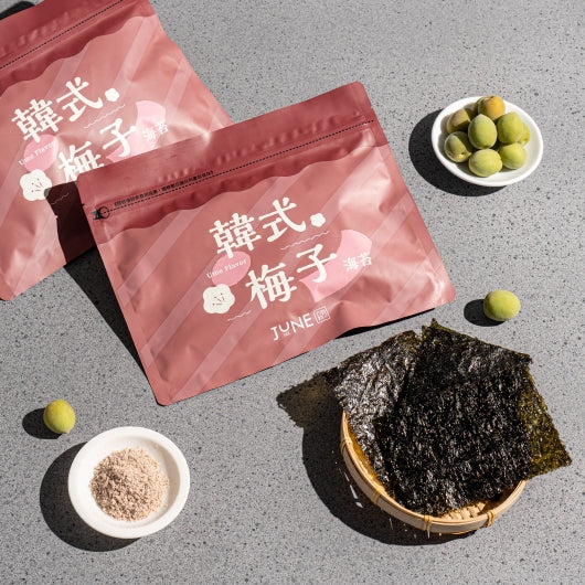 六月初一 韓式梅子海苔(純素) June 1st Seweed with Plum Powder Flavor(40g)